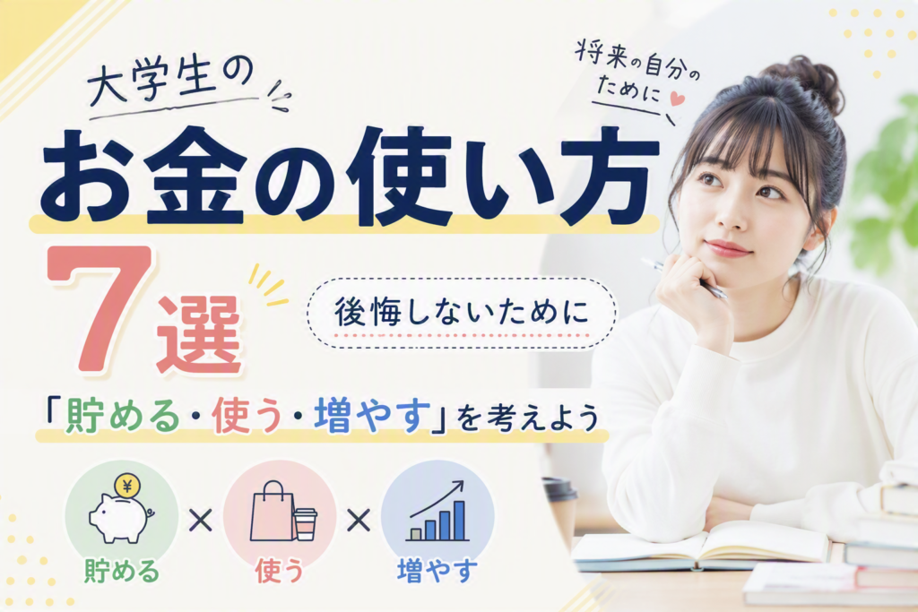大学生お金の使い方サムネ